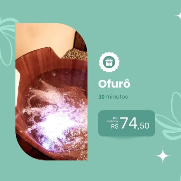 Ofurô com aromoterapia