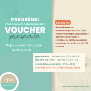 Voucher  Spa dos Pés