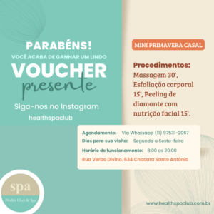 Voucher Mini day spa primavera casal
