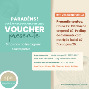 Voucher Mini day spa Verão