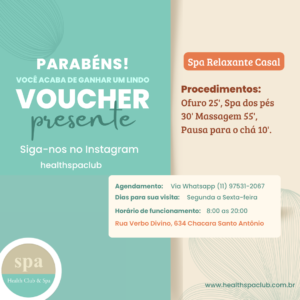 Voucher Day spa Relaxante casal