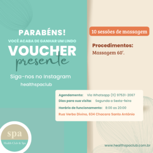 Voucher 10 sessões de massagem