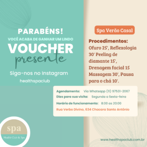 Voucher Day spa Verão casal