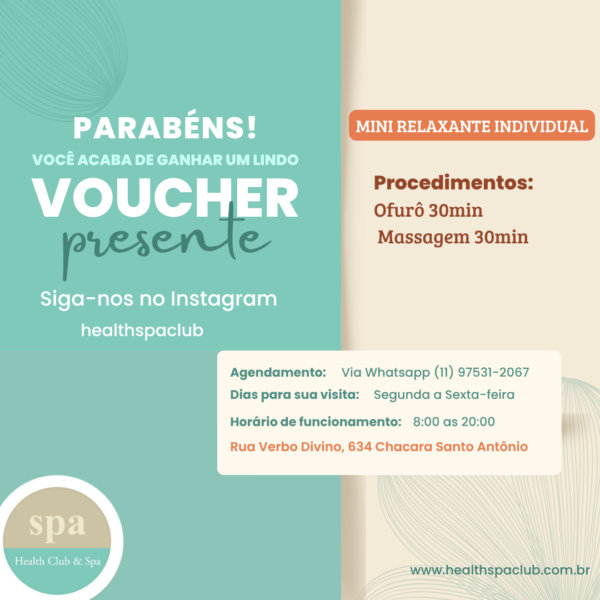Voucher Mini day spa Relaxante casal