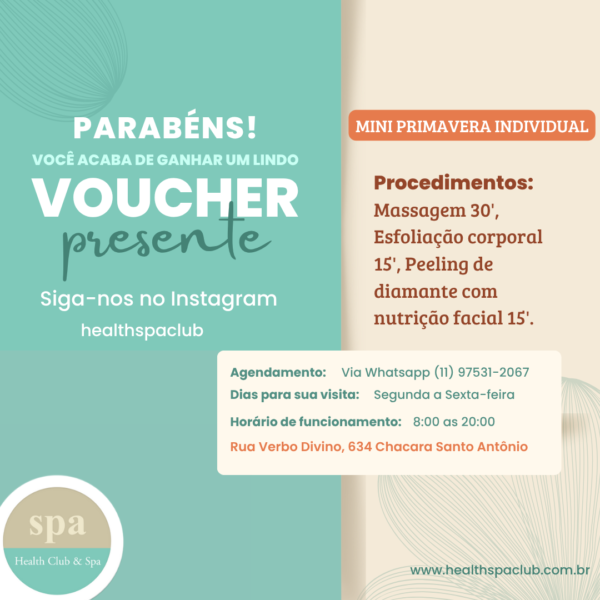 Voucher Mini day spa primavera