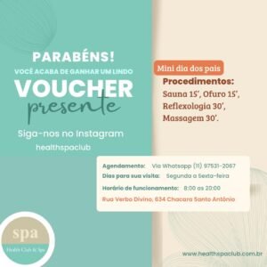 Voucher Mini day spa dia dos pais